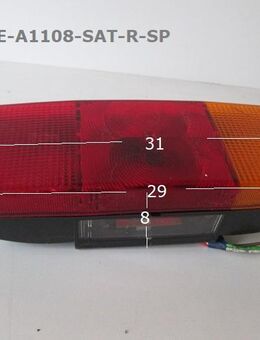 Hella SATURNUS Rückleuchte / Rücklicht RECHTS Wohnwagen (Adria / IMV ) - sehr selten 7025 7024 6021 mit Kennzeichenbeleuchtung gebr. Sonderpreis (Hecklicht/Heckleuchte/Lampe/Leuchte/Rücklicht/Rückleuchte) ca 1988 - 1994 - Schotten Zentrum