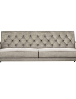 Dorel Home 3-Sitzer Tyne, Schlafsofa 222 cm, Bettfunktion (110/190cm), pflegeleichter Velours