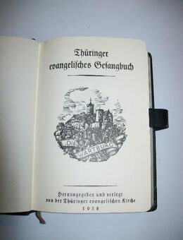 Altes Thüringer evengelisches Gesangbuch 1938 - Büdelsdorf