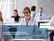 Sachbearbeiter technischer Vertriebsinnendienst (m/w/d) - Köln