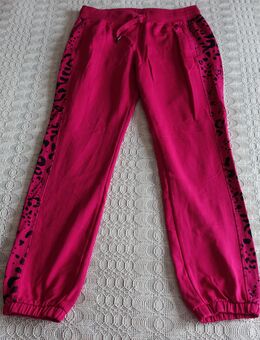 Jogginghose, Freizeithose, Gr. L bzw. ca. Gr. 42/44, pink/schwarz, Leo, adidas - Hamburg