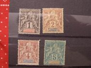 Neukaledonien 1-5 Centime,1892,  Mi:NC 38-41,Lot 512