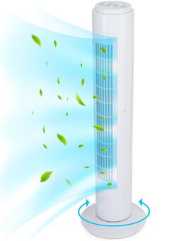 Turmventilator 76 cm Standventilator Säulenventilator Ventilator Timer✔️ 3 Stufen ✔️ Höhenverstellbar ✔️ 80°-Oszillation - Wuppertal