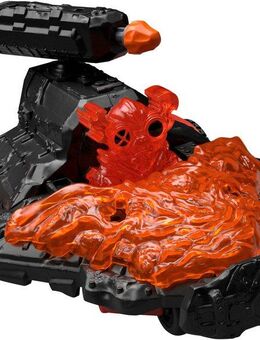 Schleich® Spielzeug-Auto ELDRADOR® CREATURES, Lava Düsenjet Fahrzeug mit Mini Cretaure (42663), Made in Europe