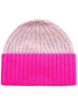 Zwillingsherz Strickmütze (Packung) mit modischem Umschlagdesign