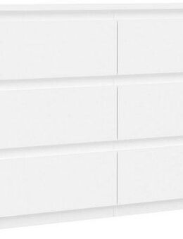 FORTE Kommode Edmore, große Kommode, grifflose Front, Stauraum, 6 Schubladen