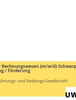 Mitarbeiter Rechnungswesen (m/w/d) Schwerpunkt Finanzierung / Förderung - Ulm