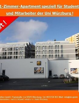 ! 1-Zimmer-Wohnungen für Studenten und Mitarbeiter der Uni-Würzburg ! - Würzburg