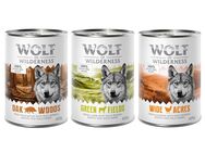 Wolf of Wilderness Adult - Mixpaket - 6 x 400 g: Wildschwein, Huhn, Lamm