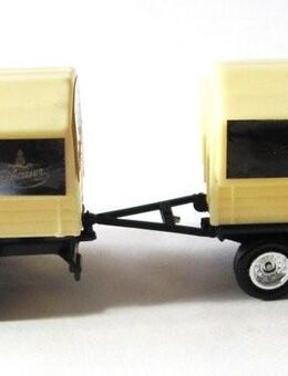 Eibauer Münch-Bräu Nr.57 - Sachsens schwarze Kunst - Scania - Hängerzug Oldie auf Blechschild - Doberschütz