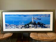 Bild San Francisco Alcatraz Coit Tower Echtholzrahmen 127 x 55 cm, guter Zustand - Dortmund Holzen