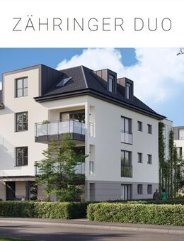Große Terrasse: Exklusives Neubauprojekt "Zähringer DUO", WE 1.6, 2-Zimmer-Wohnung - Freiburg (Breisgau)