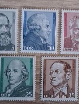 Briefmarken DDR 1974 Berühmte Persönlichkeiten komplett - Görlitz