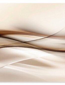 Artland Wandbild Braune abstrakte Welle, Muster (1 St), als Alubild, Outdoorbild, Leinwandbild, Poster, Wandaufkleber