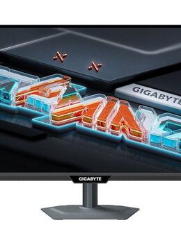 Gigabyte M27Q3 Gaming-Monitor (68,4 cm/27 ", 2560 x 1440 px, QHD, 1 ms Reaktionszeit, 300 Hz, IPS, dreh-, neig-,schwenk-, höhenverstellbar)