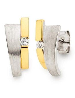 Bruno Banani Paar Ohrstecker Schmuck Geschenk Silber 925 Ohrschmuck Ohrringe Glitzerstein, mit Zirkonia (synth)