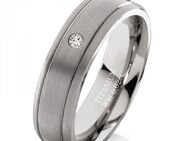 Damenring Titanring DTB4 mit Stein und gratis Gravur - Aholming