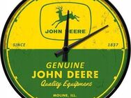 John Deere Wanduhr – 31 cm – Set 2 Metall und Glas, Perfekt für Geschenke Set34221 - Wuppertal