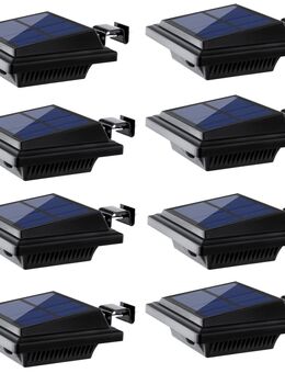 8x Solarleuchten 25LEDs Garten Dachrinnenleuchte Zaunleuchte Aussenleuchte Licht - Wuppertal