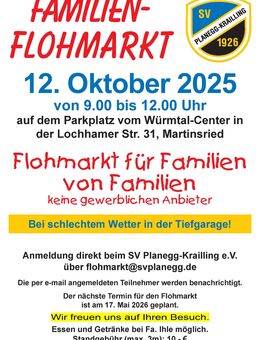 Flohmarkt für Familien - Planegg