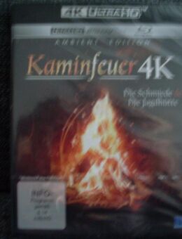 Kaminfeuer - Schmiede /Jagdhütte 4K Ultra-HD+ Blu-ray NEU + OVP - Kassel