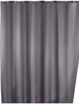 WENKO Duschvorhang Uni Grey Breite 180 cm, Höhe 200 cm, waschbar