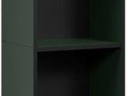 welltime Hochschrank Amrum (1-St) Breite 40cm, geräumiger Hochschrank Eiche Rillenoptik Badschrank