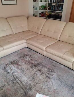 Echtledercouch mit Federkern Polsterung - Berlin