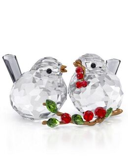 Swarovski Tierfigur Dekofigur Kristallfigur Sammelfigur Idyllia Vogelpaar und Beeren, (1 St)