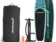 ArtSport Inflatable SUP-Board Blue Wave, Stand Up Paddling Board, ideal für Anfänger, bis 150 kg, inkl. Tragetasche und Zubehör