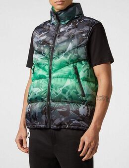 PLEIN SPORT Kurzweste Camouflage