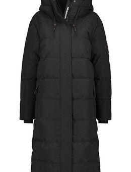 Alife & Kickin Steppjacke Damen KatiaAK A Langer Wintermantel mit großer Kapuze und regulierbarer Beinfreiheit