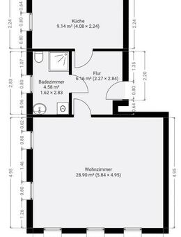 1-Raumwohnung mit Parkett - Lichtenstein (Sachsen)