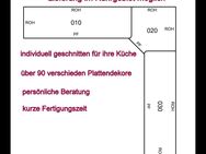 Sonderpreis ab 459,99 € Arbeitsplatte ME 477 Küche 90x90 + 300x60cm über 90 Dekore - Oberhausen