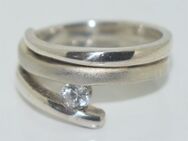 925er Sterlingsilber Ring mit einem Zirkonia - Herne Börnig