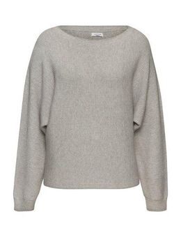 LASCANA Rundhalspullover mit Zierknöpfen hinten, lockerer Strickpullover