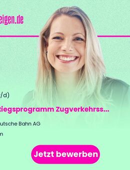 Einstiegsprogramm Zugverkehrssteuerer für Akademiker:innen (w/m/d) - Ulm