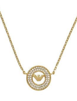 Emporio Armani Kette mit Anhänger Schmuck Geschenk Silber 925 KEY BASICS EAGLE CORE, mit Zirkonia (synth)