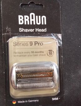 Verkaufe Braun Series 9 Scheerkopf 94M - Markt Berolzheim