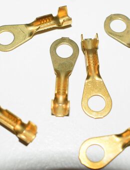 KRALLEN-RINGKABELSCHUH 2000 Stck. M4 0,5-1,0 mm A4-1 Messing blank !NEU & OVP! - Ochsenfurt