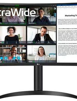 LG 34WR55QK Curved-LED-Monitor (86 cm/34 ", 3440 x 1440 px, UWQHD, 5 ms Reaktionszeit, 100 Hz)