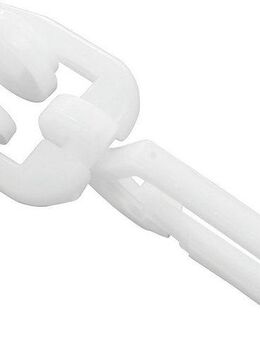 GARDINIA Gardinenring T-Rollringe mit Faltenlegehaken, T-Schienen, (20-St), Serie T-Schiene