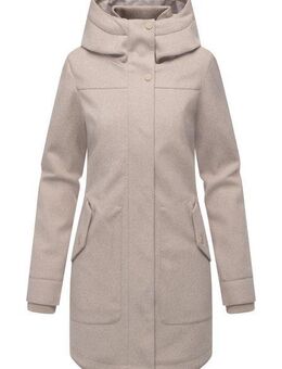 Ragwear Wollmantel Janesha Coat Mantel in Wolloptik mit Kapuze