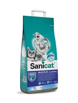 2 x Sanicat Katzenstreu zum Sonderpreis! - Clumping Multicat 2 x 12 l