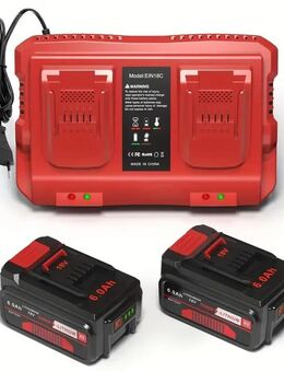 2 Stück 6.0 Ah Akkus & Doppel-Schnellladegerät für Power X-Change – Das Komplettset für Ihre Einhell-Geräte - Wuppertal