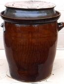 Tontopf, Gärgefäß, Sauerkrauttopf in 01099