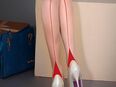 Pantyhose im Schritt offen -ouvert- (haut mit roter Naht) one size OVP NEU in 45768