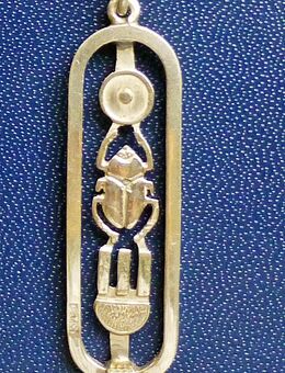 Silber - Anhänger Ägypten Handarbeit Skarabäus - Münster