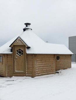 Saunakota KOTA mit Saunaanbau Grillkota 16,5m² Kiefer - Rietberg