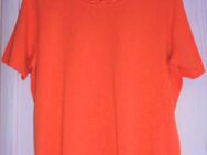 T-Shirt in orange mit Glanzband am Ausschnitt Marke: Bonita Größe: XL+ - Groitzsch